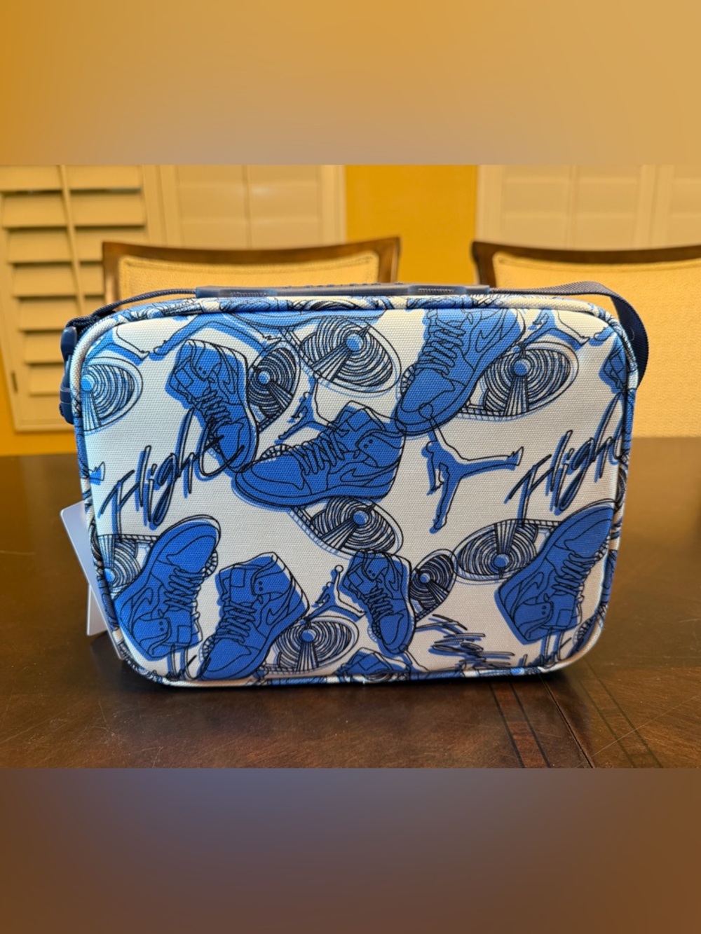 New Nike Air Jordan Insulated Lunch Box Blue White - Picture 6 of 12